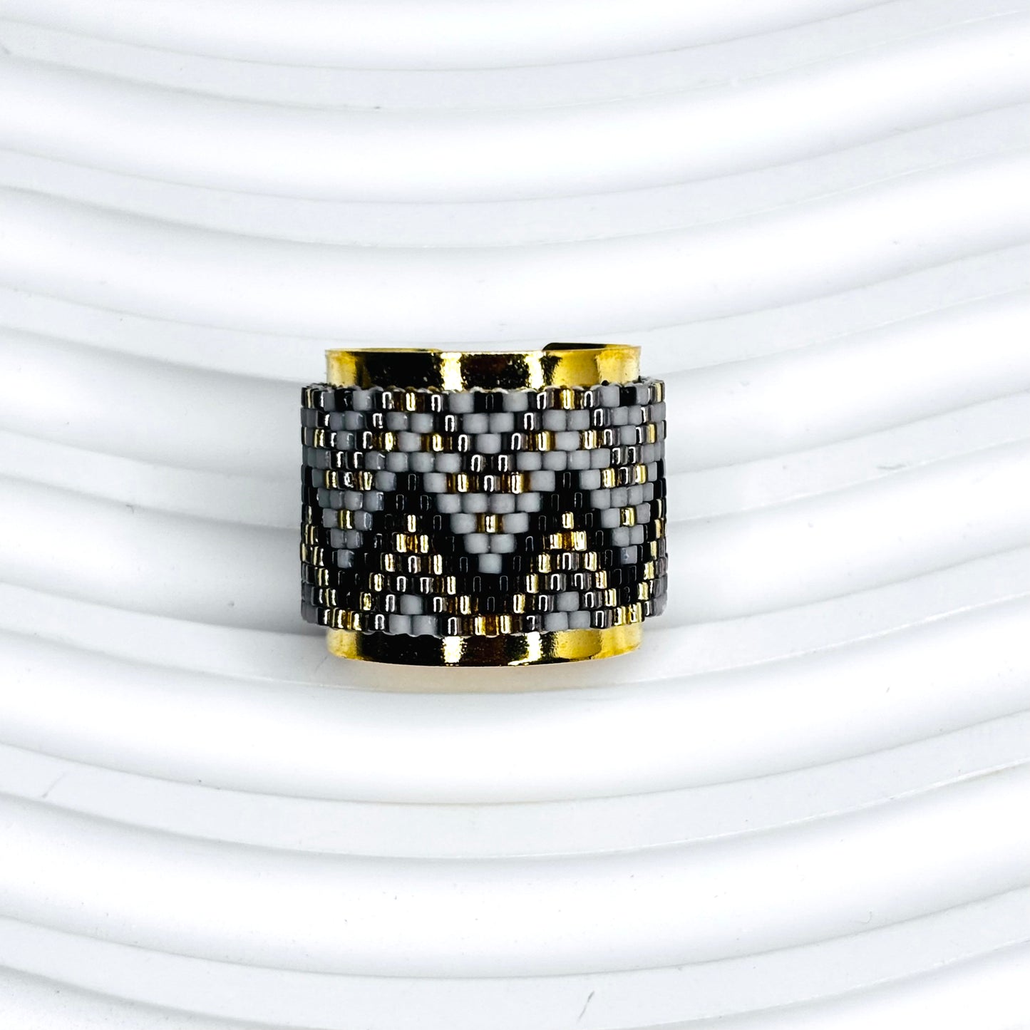 Bagues ajustables Miyuki Waves