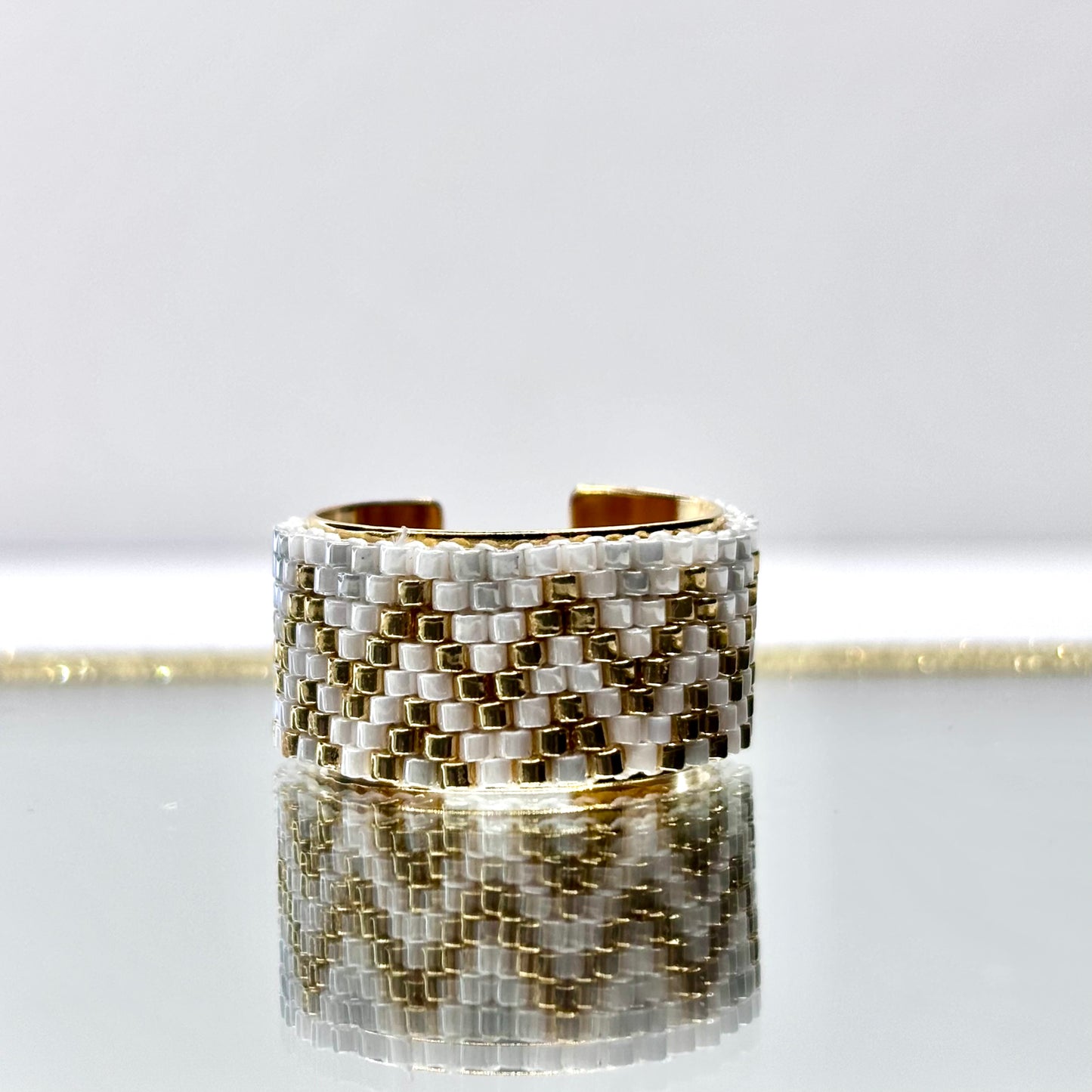 Ahuva Miyuki Adjustable Ring