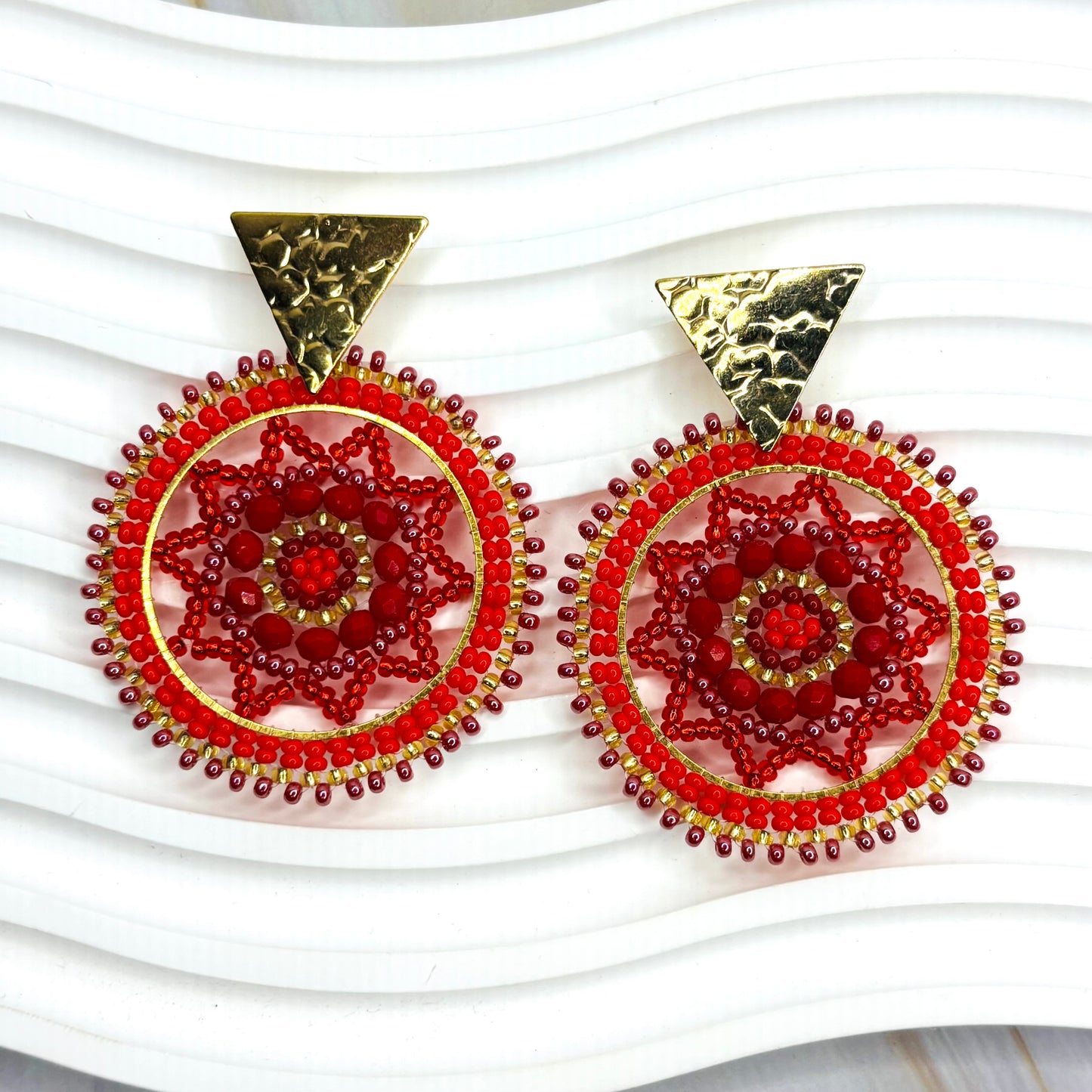 Handmade Round Colombian Earrings