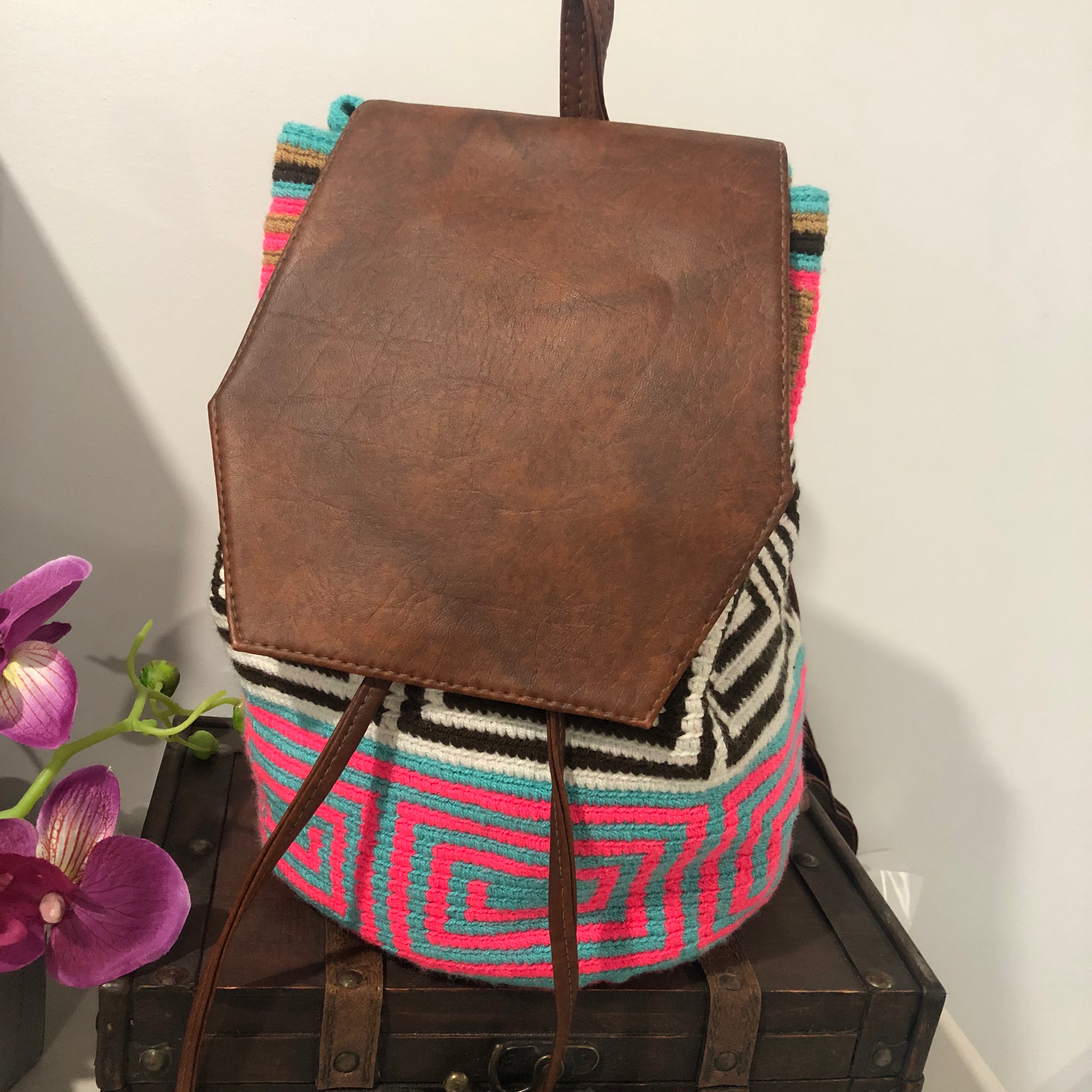 Authentic Handcrafted Wayuu Backpack | Traditional Colombian Art Meets Modern Style