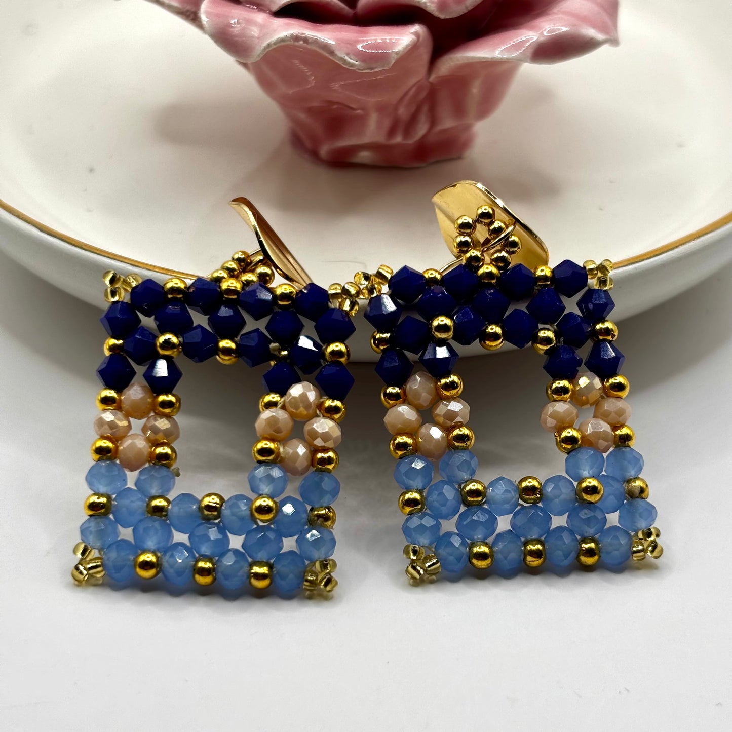 Handmade Square Shape Colombian Earrings