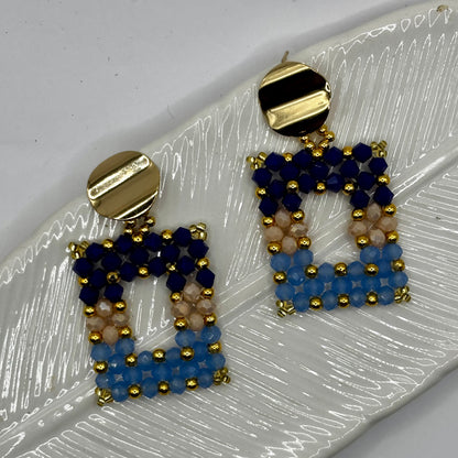 Handmade Square Shape Colombian Earrings