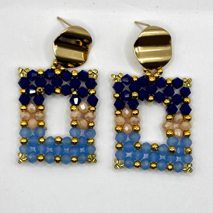 Handmade Square Shape Colombian Earrings