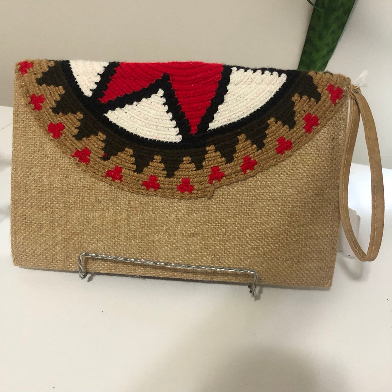 Large red hotsell clutch bag