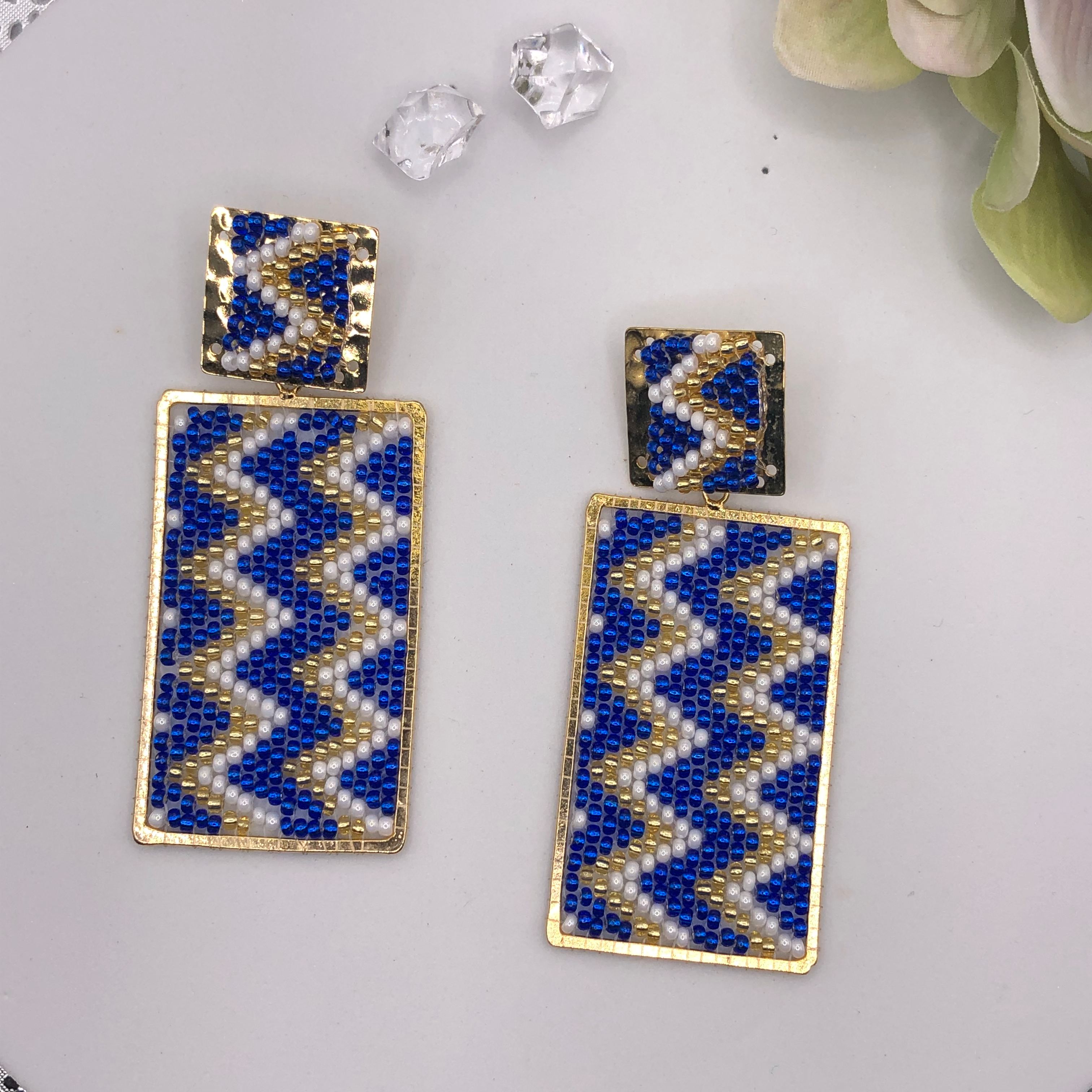 Zig Zag Handmade  Earrings
