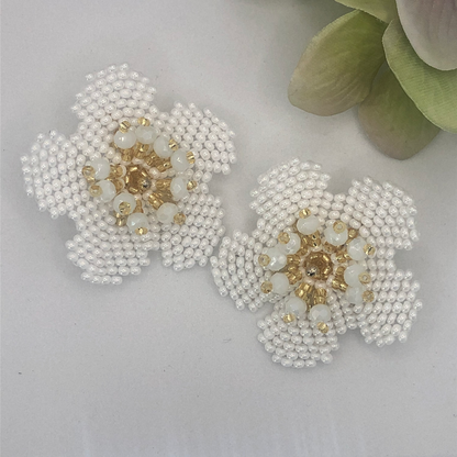 Handmade Stud Flower Shape Colombian Earrings