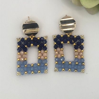 Handmade Square Shape Colombian Earrings