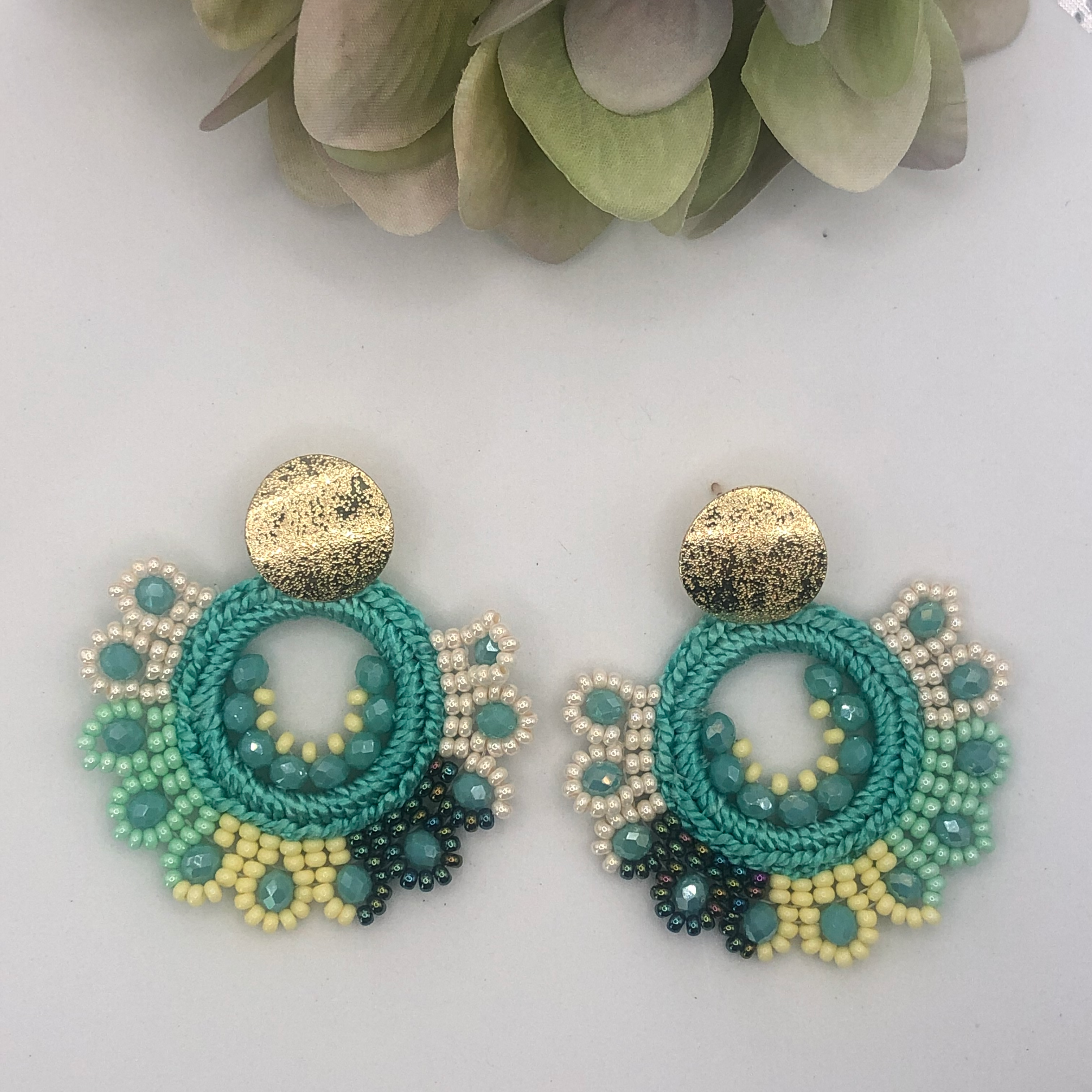 Summer Crochet Earrings – Handmade Boho-Chic Statement Jewelry