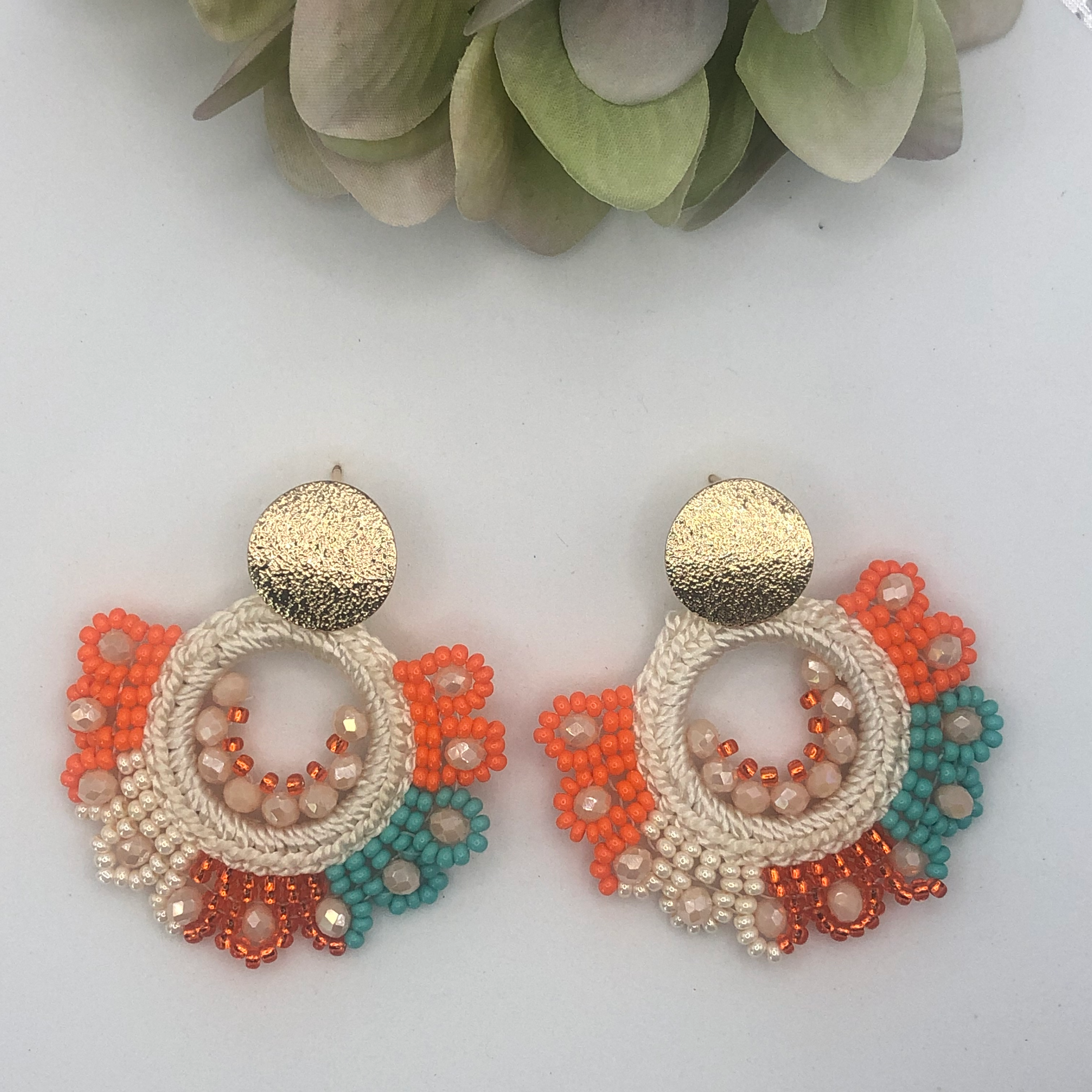 Summer Crochet Earrings – Handmade Boho-Chic Statement Jewelry