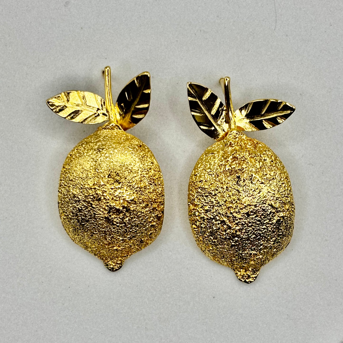 Elegant Handmade Lemon Earrings – Timeless Craftsmanship & Style