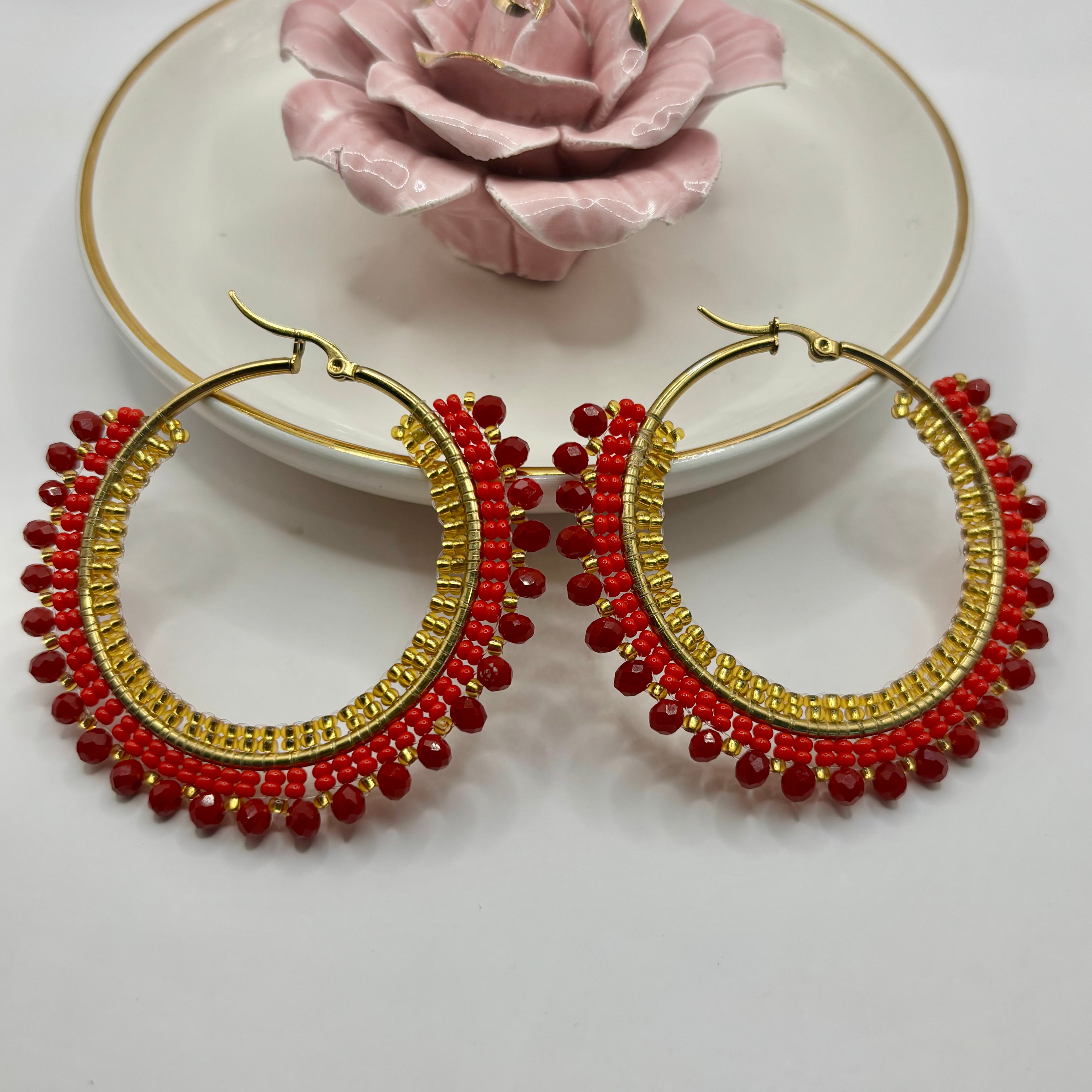 Milano's Hoops Handmade Earrings