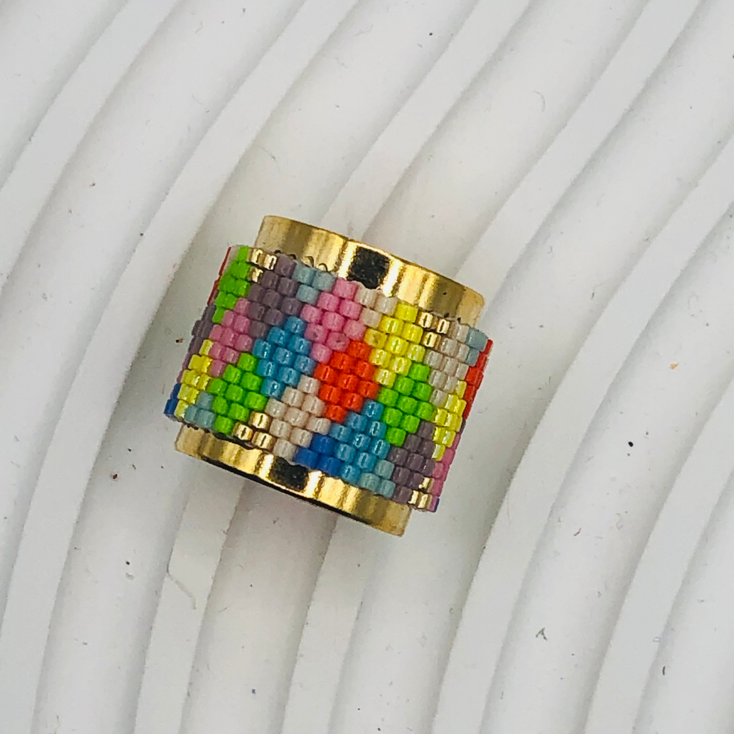 Miyuki Adjustable Rings Small Rhombus