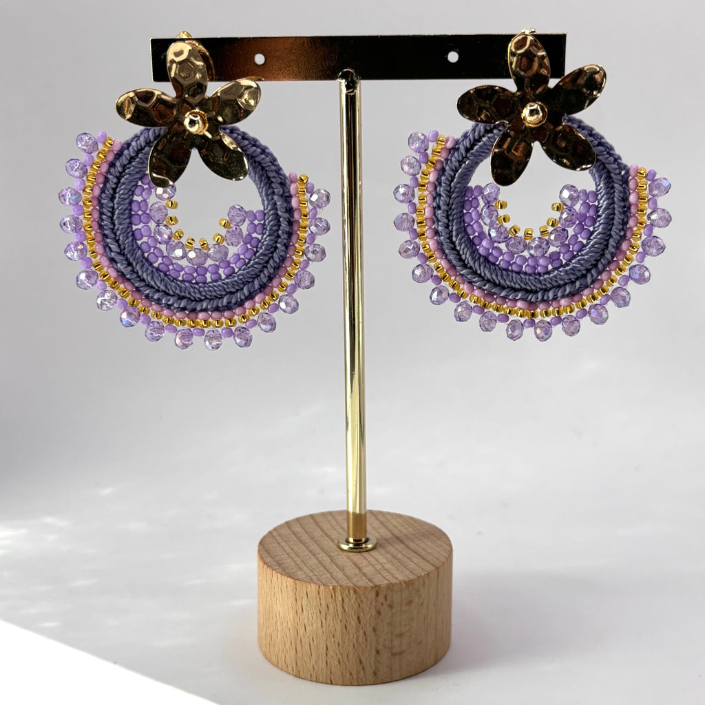 Dalia Crochet Earrings  Handmade Statement Jewelry