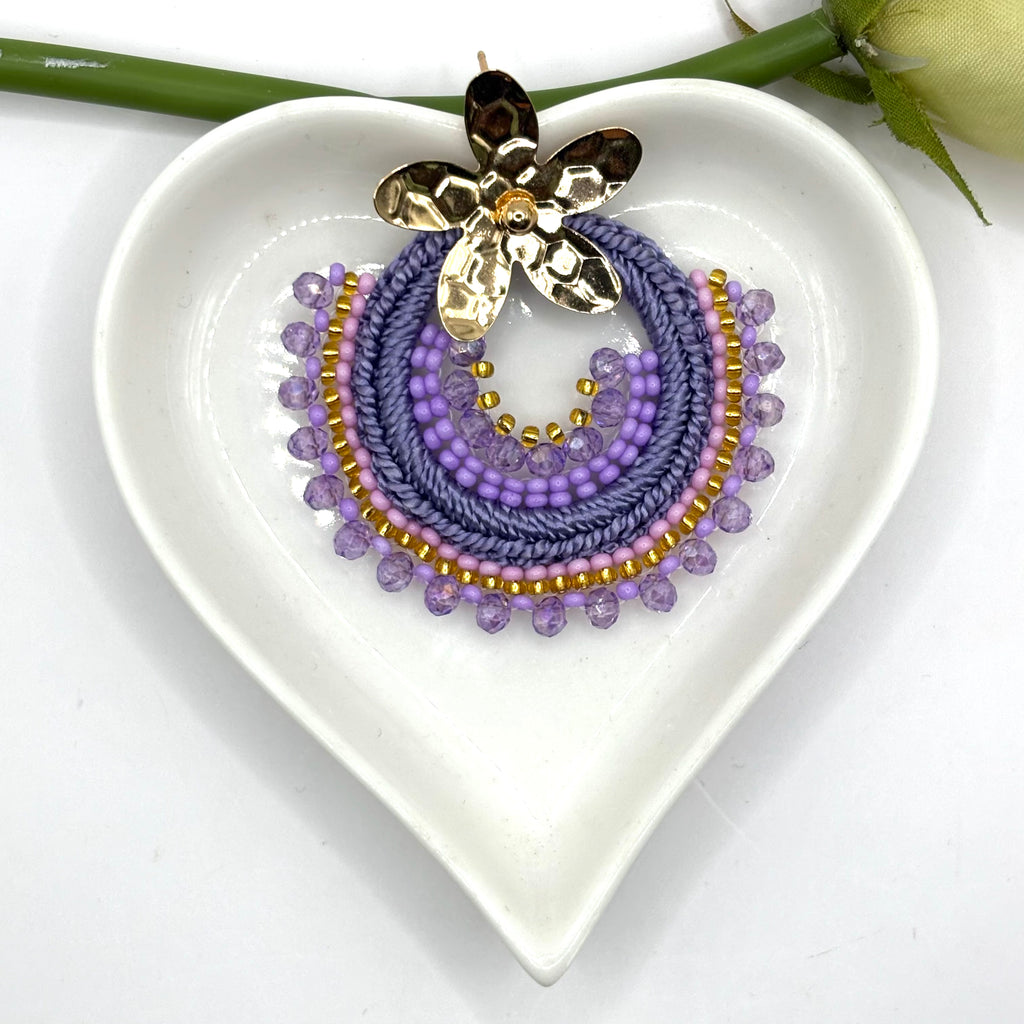 Dalia Crochet Earrings  Handmade Statement Jewelry