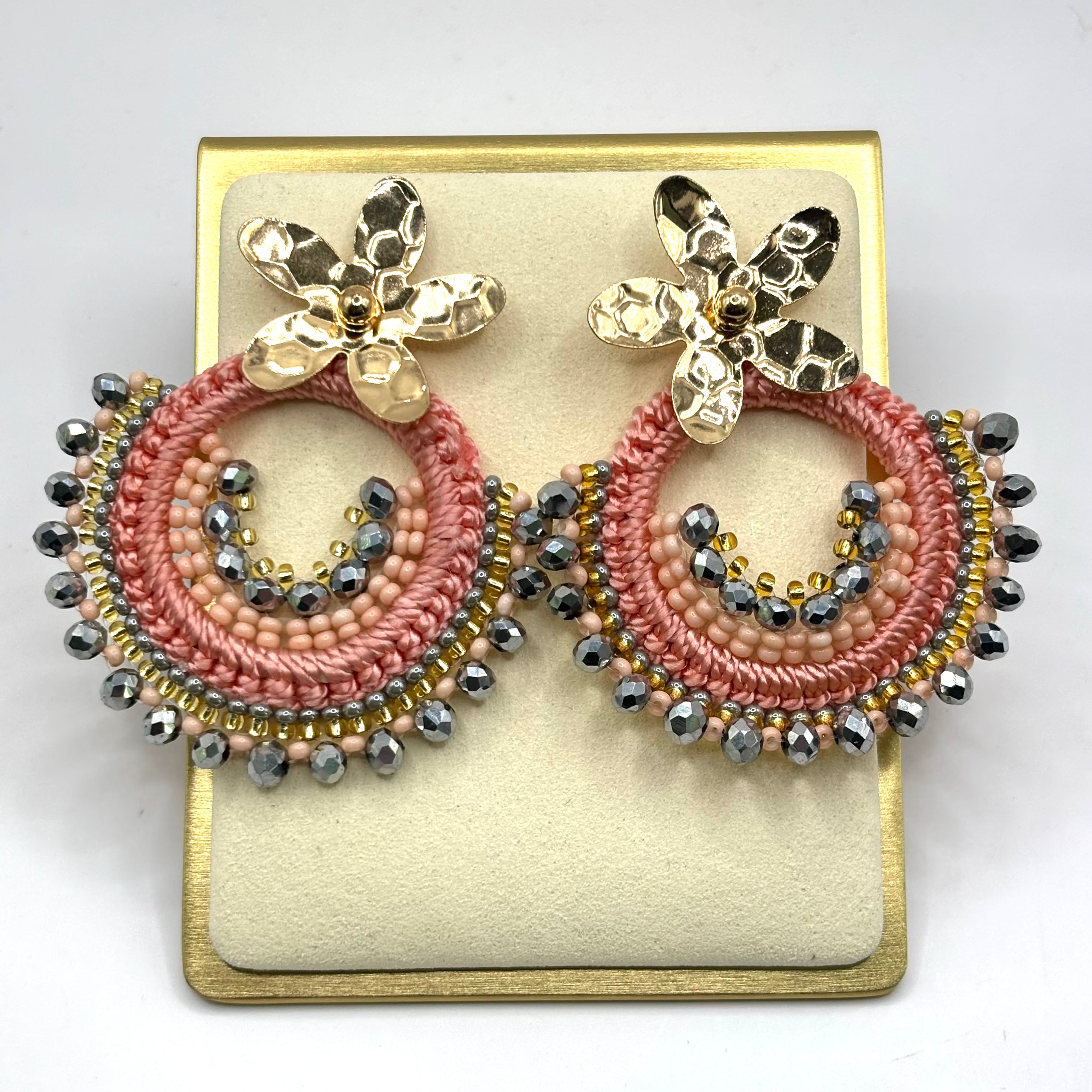 Dalia Crochet Earrings  Handmade Statement Jewelry