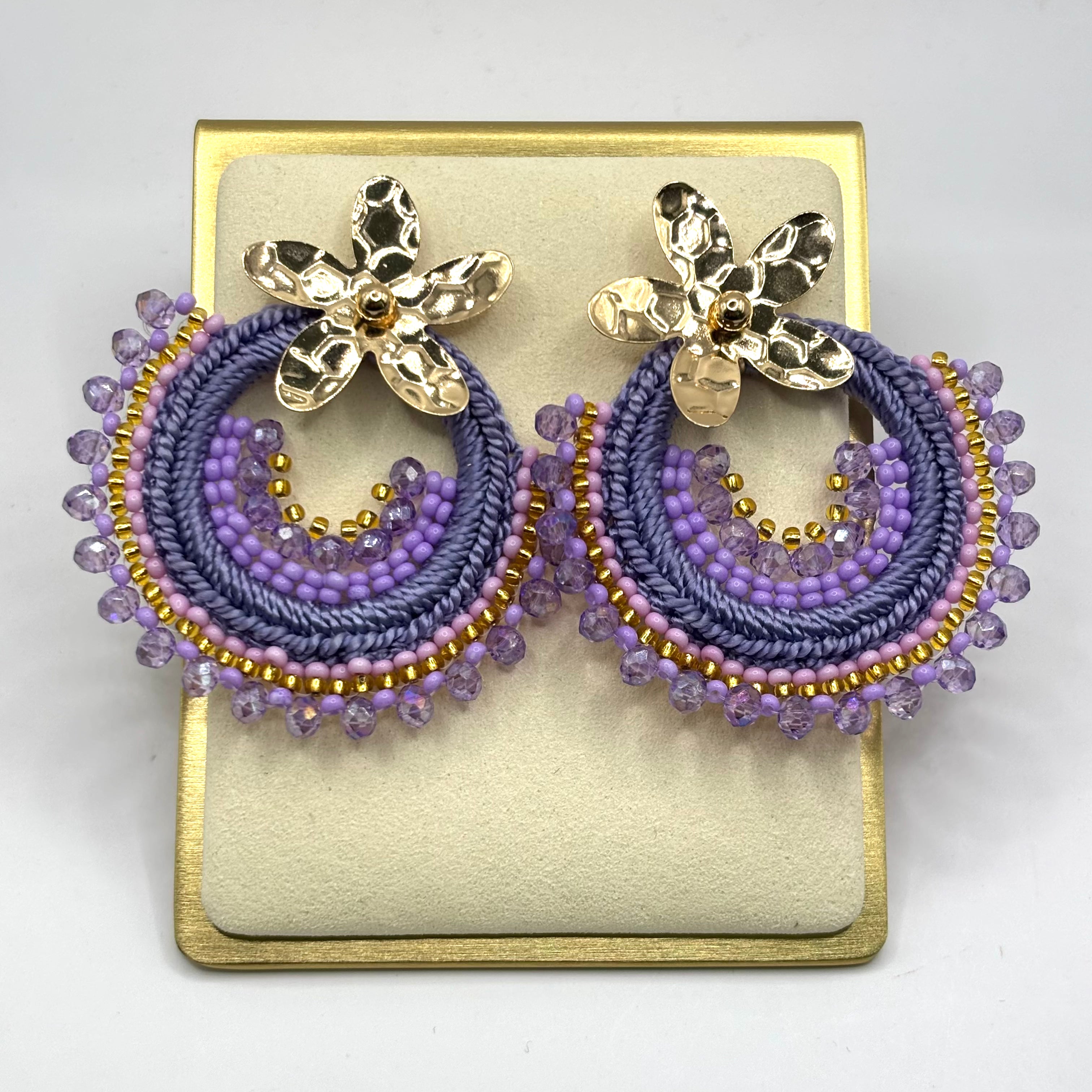 Dalia Crochet Earrings  Handmade Statement Jewelry