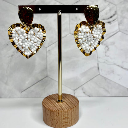 Bronze Medium Heart Earrings – Timeless Love-Inspired Jewelry