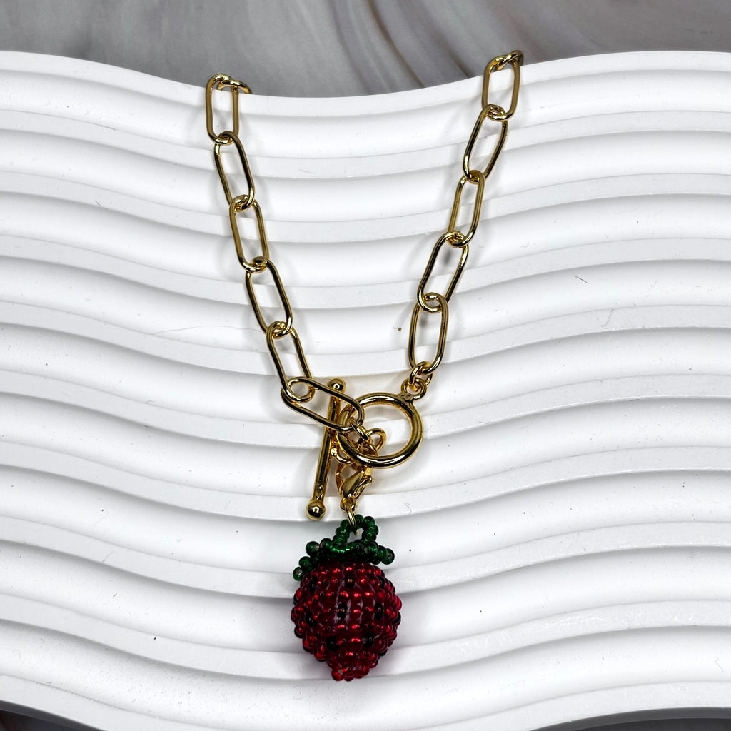 🍓 Enchanted Handmade Strawberry Charm 🍓