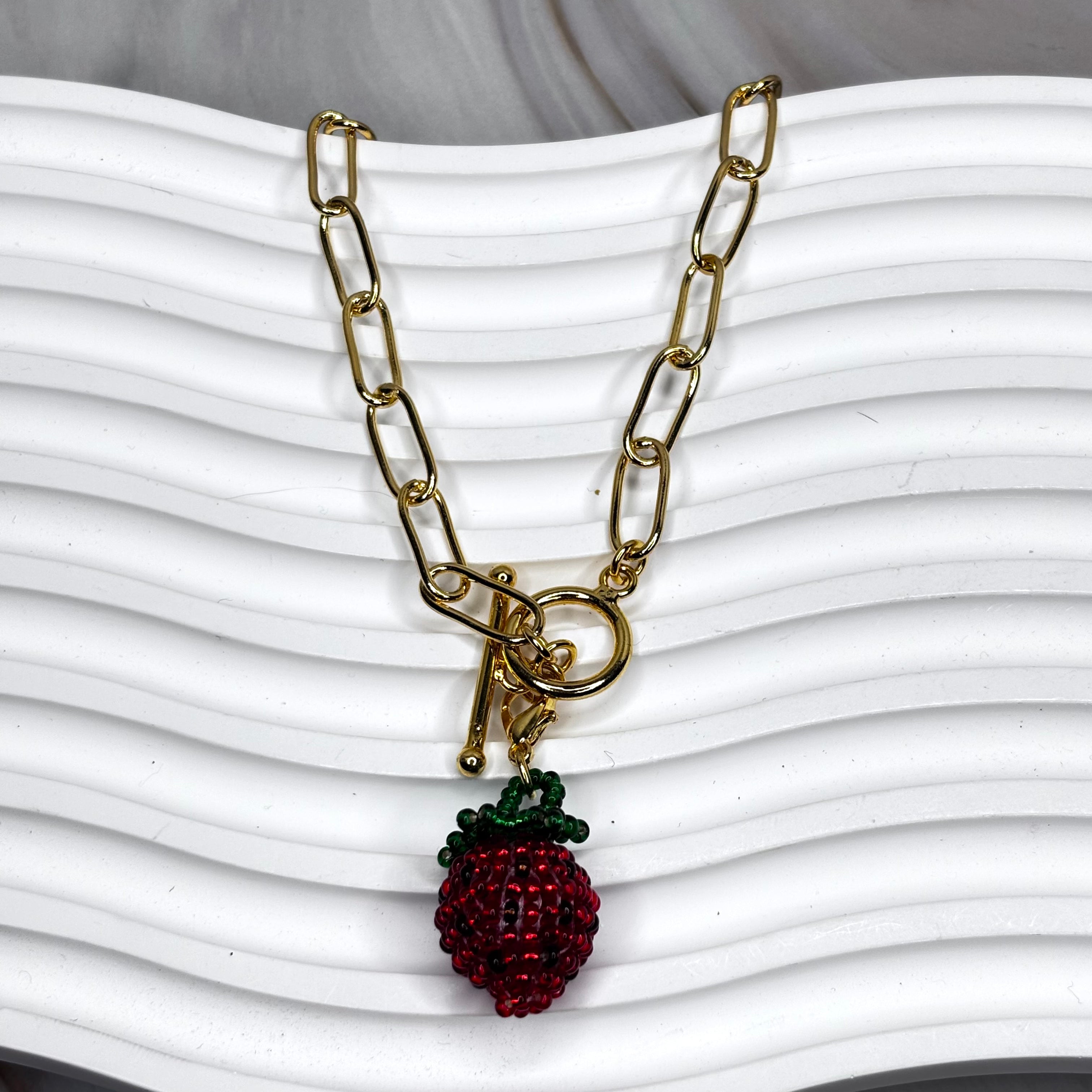 🍓 Enchanted Handmade Strawberry Charm 🍓