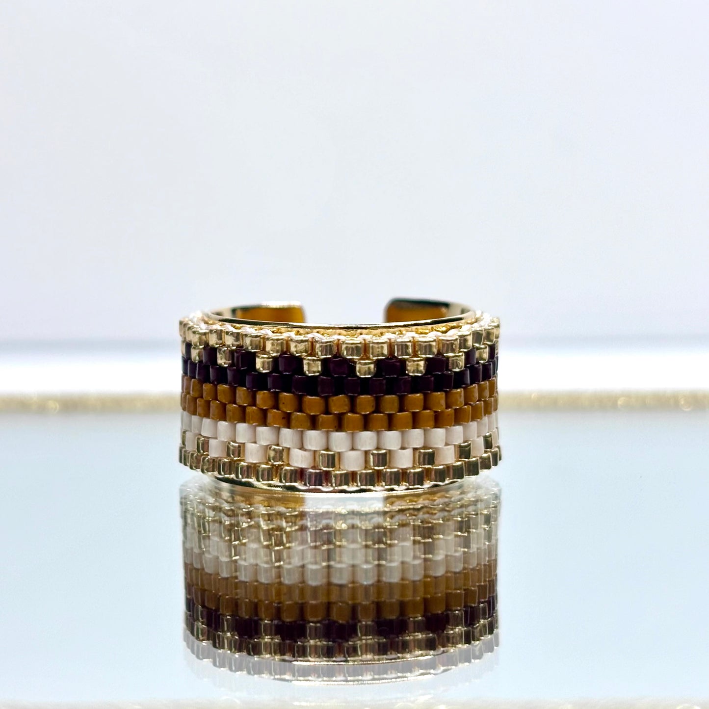 Eliel Miyuki Adjustable Ring