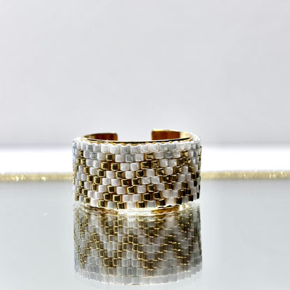 Ahuva Miyuki Adjustable Ring