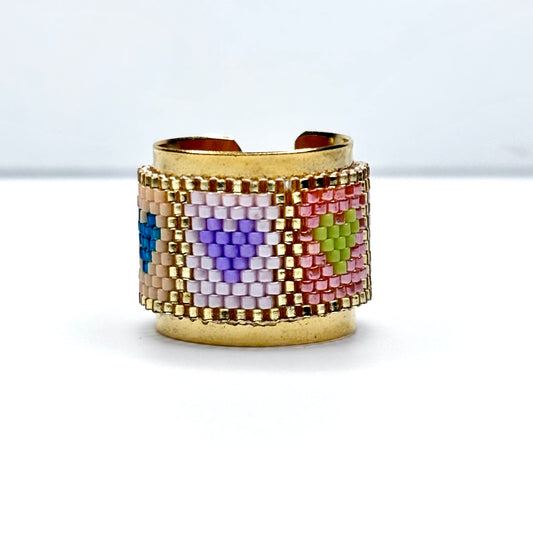 Faige Miyuki Adjustable Rings