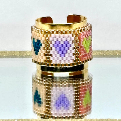 Faige Miyuki Adjustable Rings