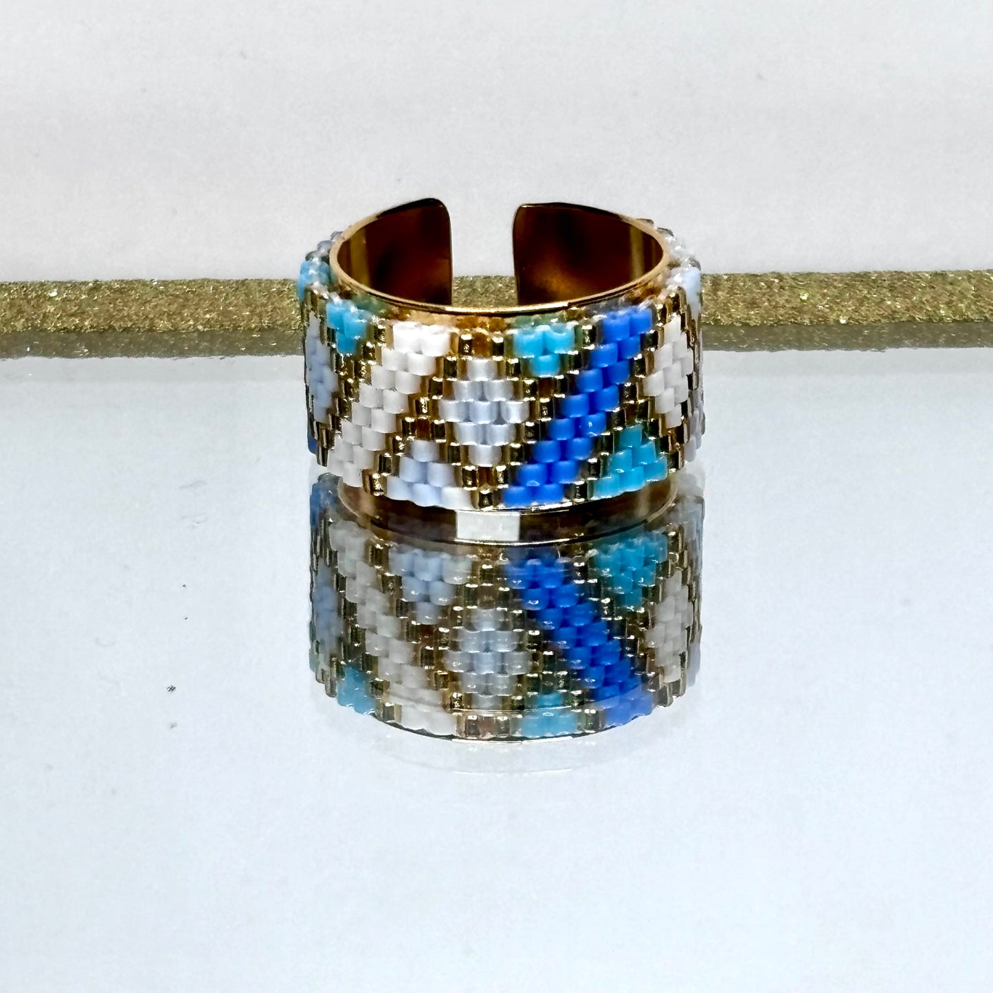 Bagues ajustables Miyuki Lines