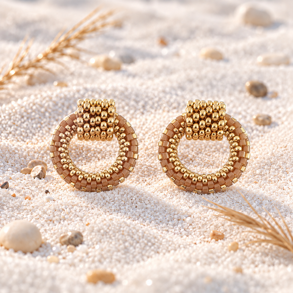 Naylani Earrings | Gold-Plated Bronze | Bellalu Jewelry