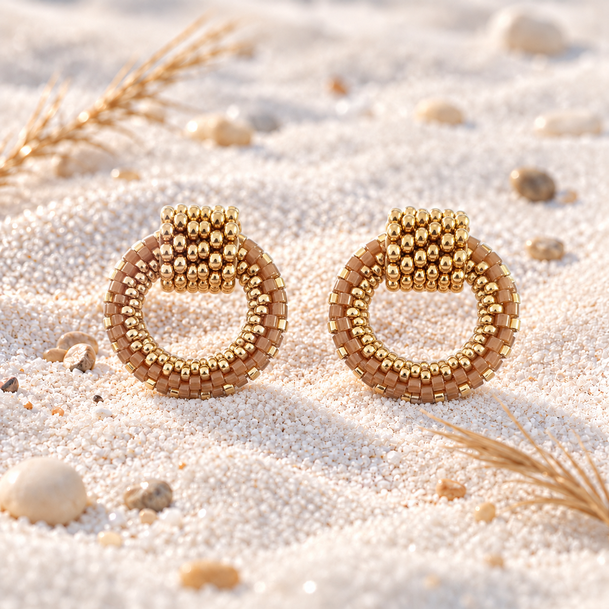 Naylani Earrings | Gold-Plated Bronze | Bellalu Jewelry