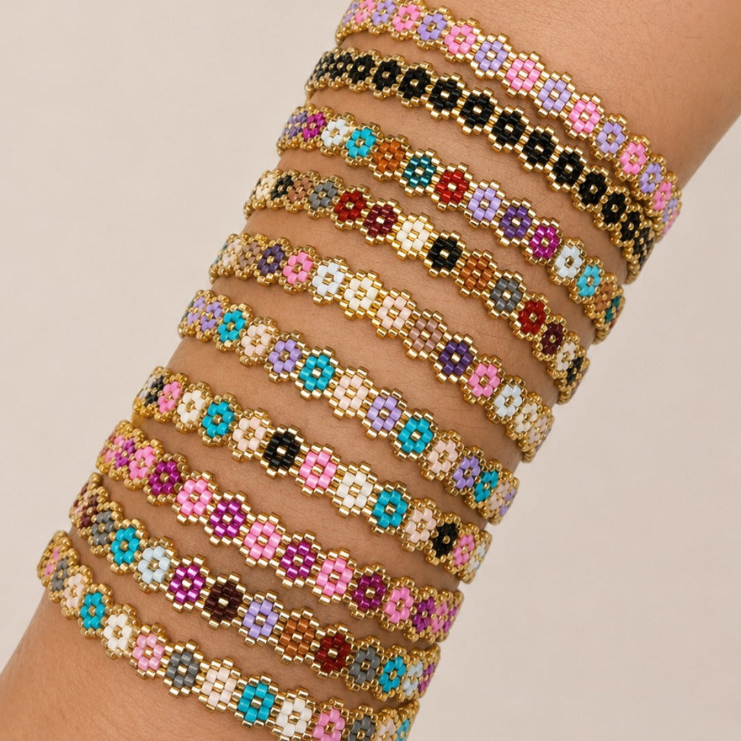 Miyuki Mini Flower Bracelets