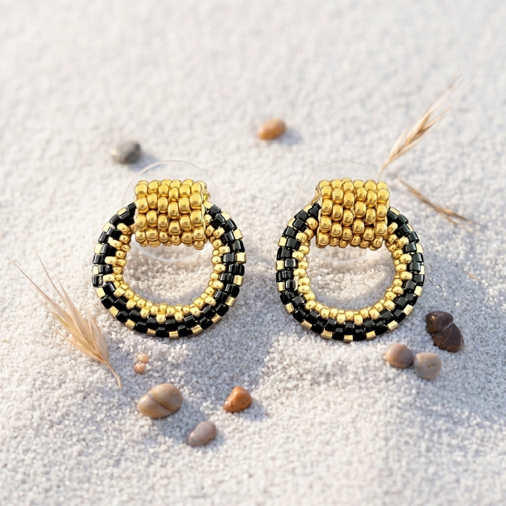 Naylani Earrings | Gold-Plated Bronze | Bellalu Jewelry