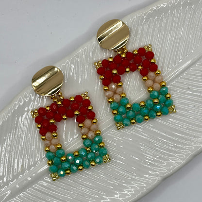 Handmade Square Shape Colombian Earrings