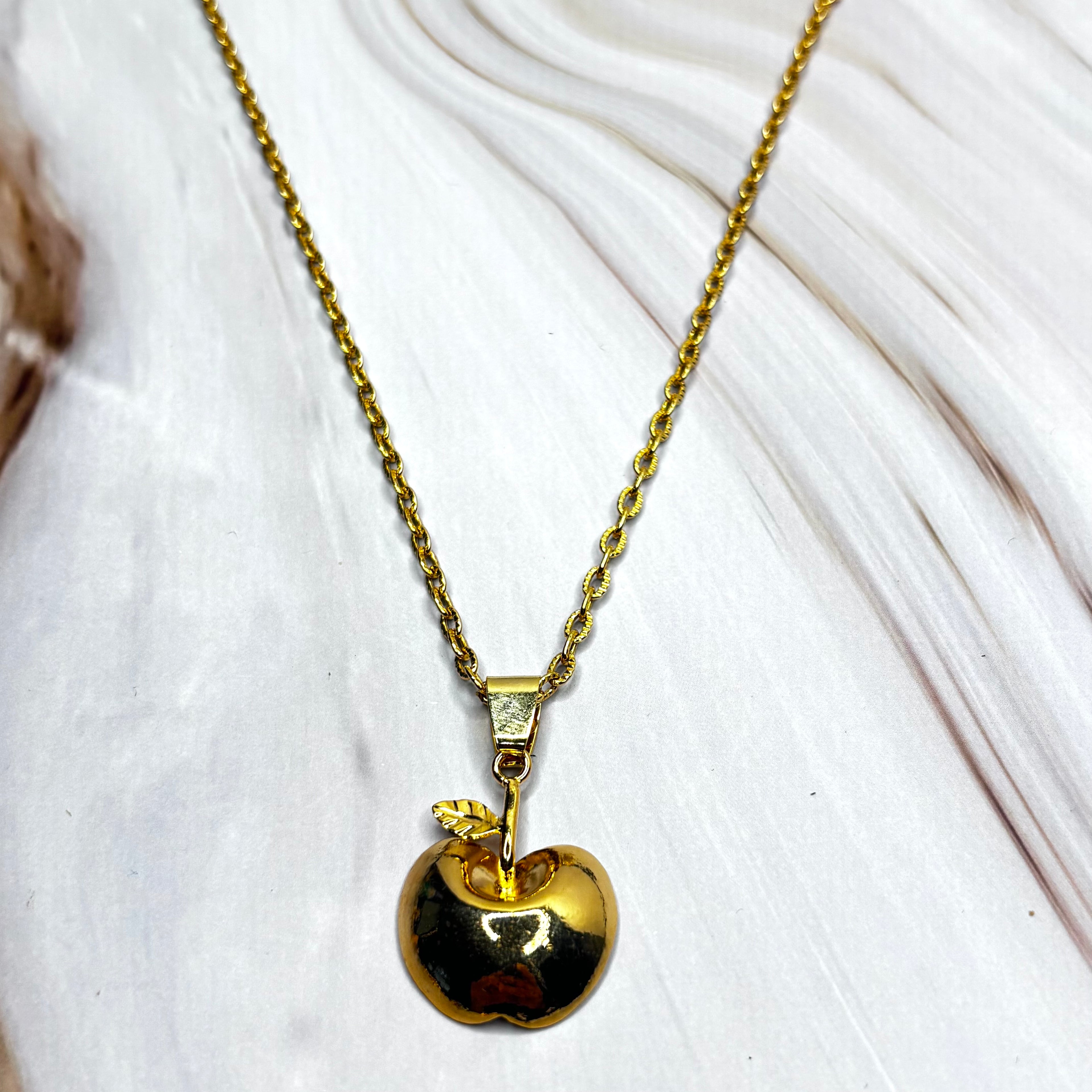 Handmade Apple Necklace