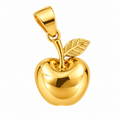 Apple Charm | Handmade Bronze & Gold Plated Charm | Bellalu Jewelry