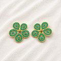 Periwinkle Earrings  Delicate Floral Elegance