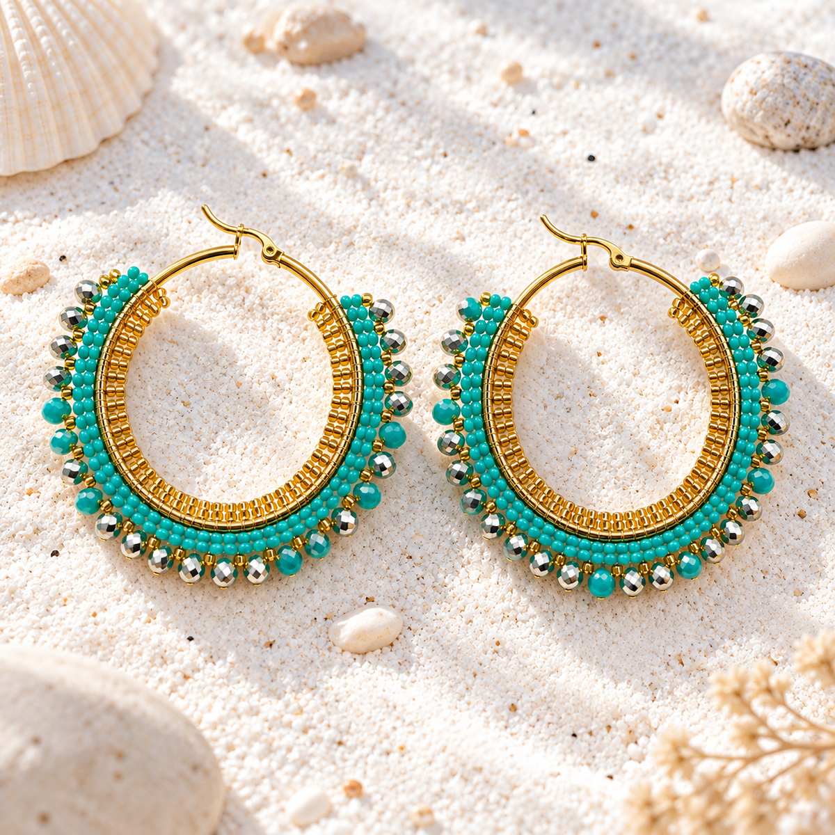Milano’s Hoop Earrings | Handmade Bronze & Gold-Plated
