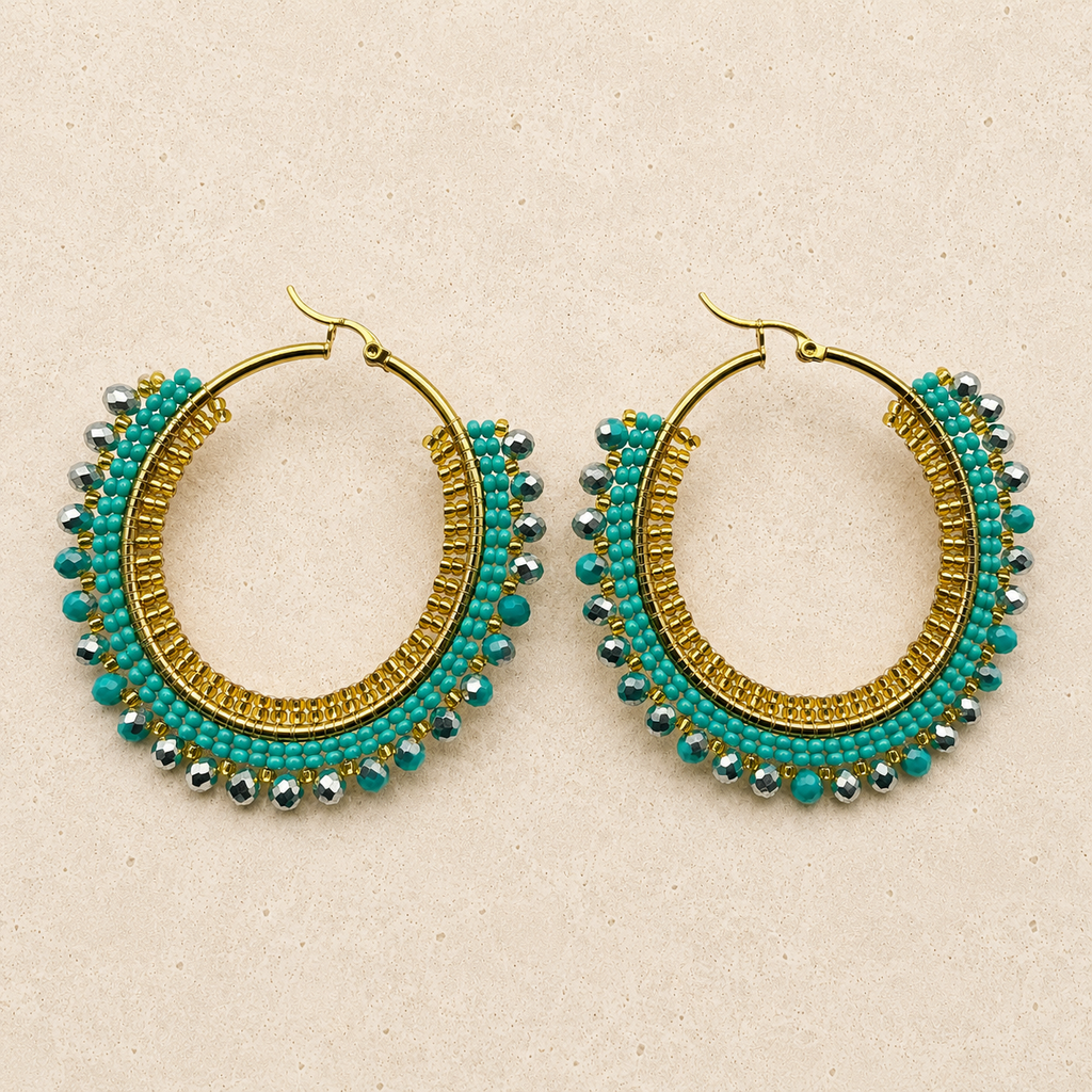 Milano's Hoops Handmade Earrings