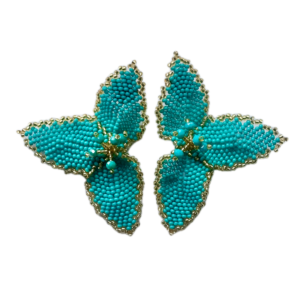 Half Flower Earrings Modern Floral Statement Jewelry for Women