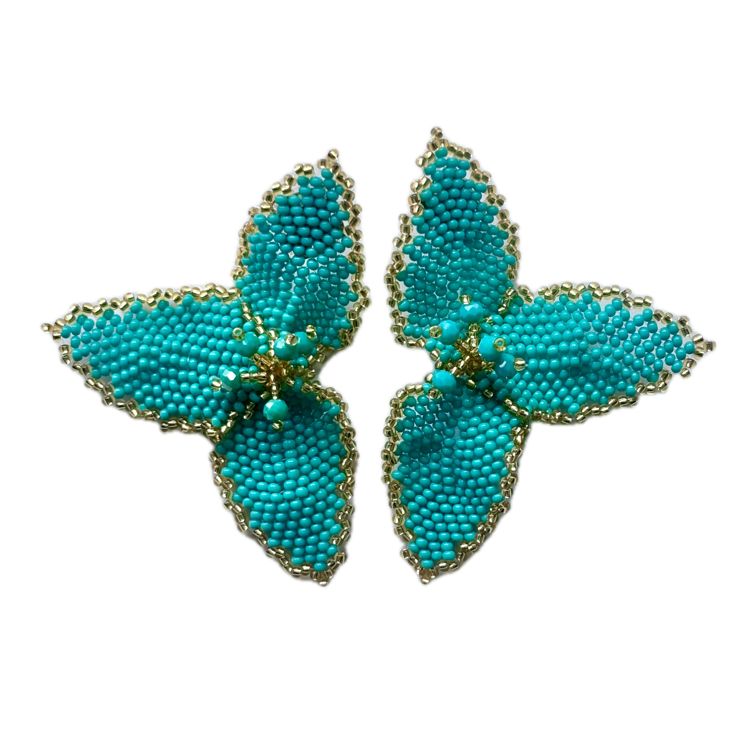 Half Flower Earrings Modern Floral Statement Jewelry for Women