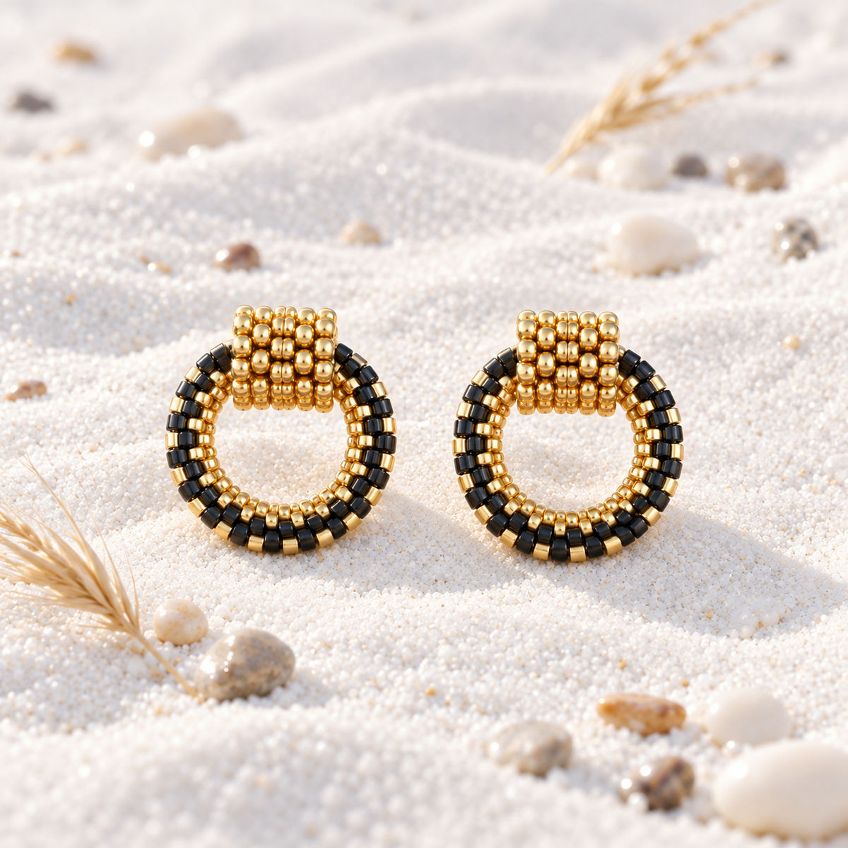 Naylani Earrings | Gold-Plated Bronze | Bellalu Jewelry