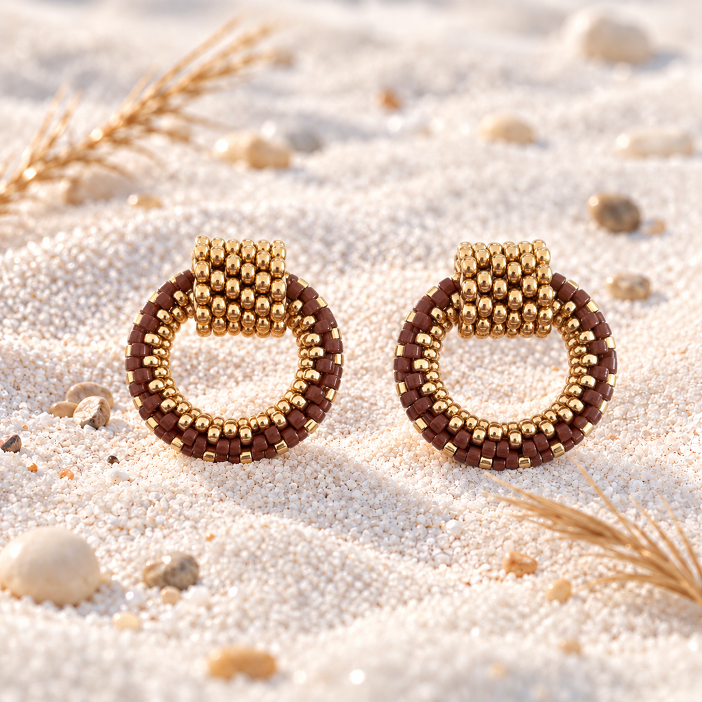 Naylani Earrings | Gold-Plated Bronze | Bellalu Jewelry