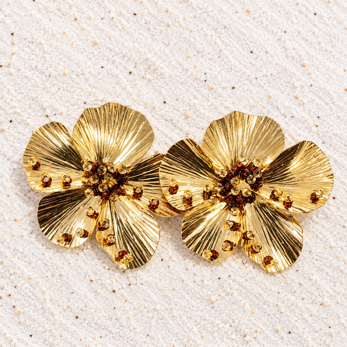 Hadassah Flower Shape Earrings | Bellalu