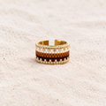 Aliza Adjustable Ring | Handmade Miyuki Bead Ring | Bellalu Jewelry