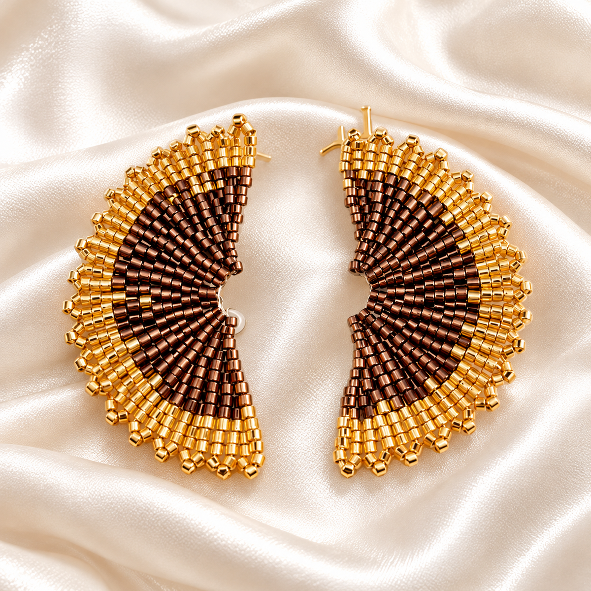Aurora Fan Earrings – Miyuki Earrings | Bellalu Jewelry