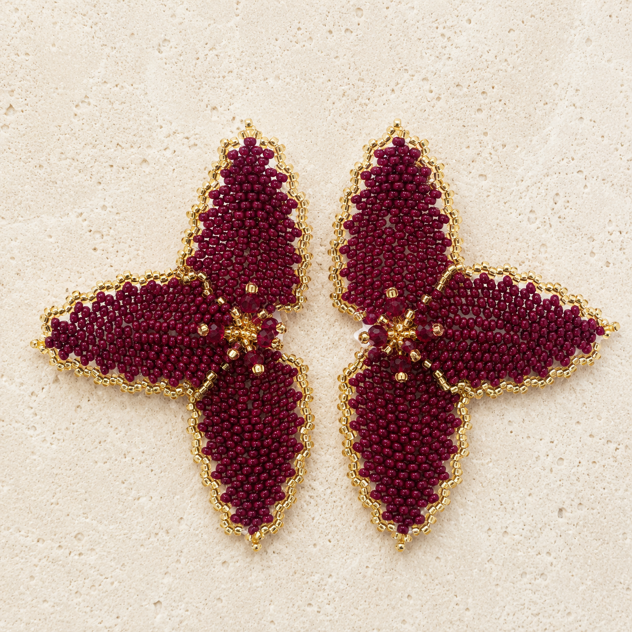 Half Flower Earrings Modern Floral Statement Jewelry for Women