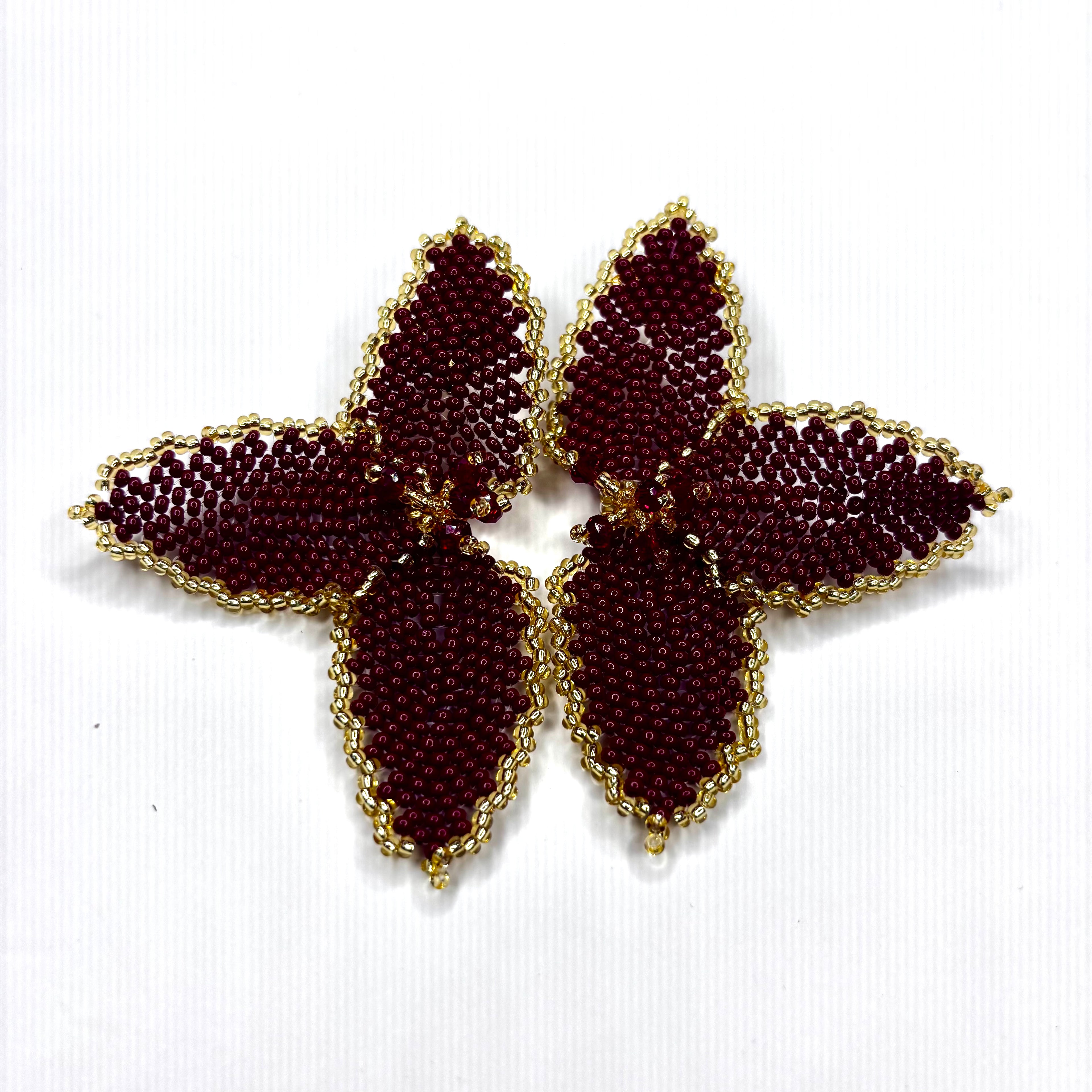 Half Flower Earrings Modern Floral Statement Jewelry for Women