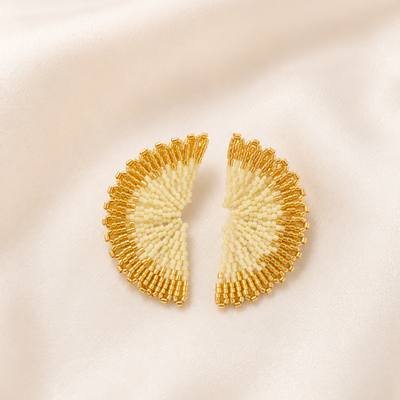 Aurora Fan Earrings – Miyuki Earrings | Bellalu Jewelry
