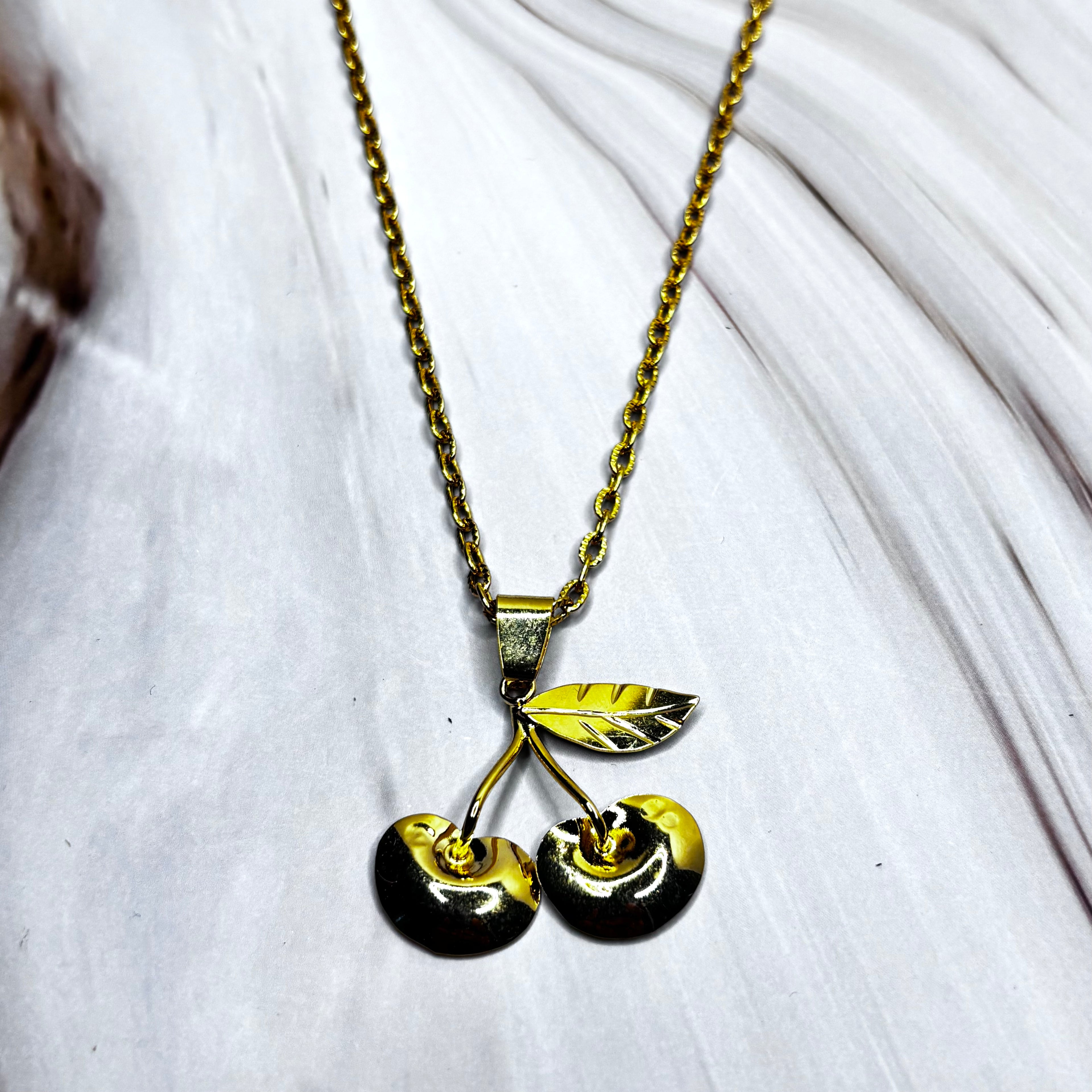 Handmade Cherry Necklace