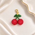 Cherry Miyuki Bead Charm | Bellalu Jewelry